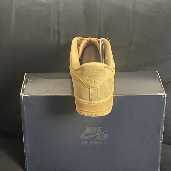 Men's Nike Air Force One '07 WB Low Flax/Wheat-Gum Light Brown AF1 New